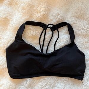 Lululemon Strappy Sports Bra Size 4 Black